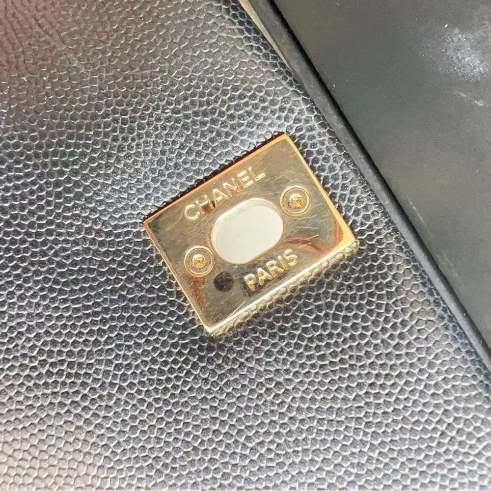 Chanel Caviar Mini Caviar Coco Handle Bag Black - Picture 9 of 10